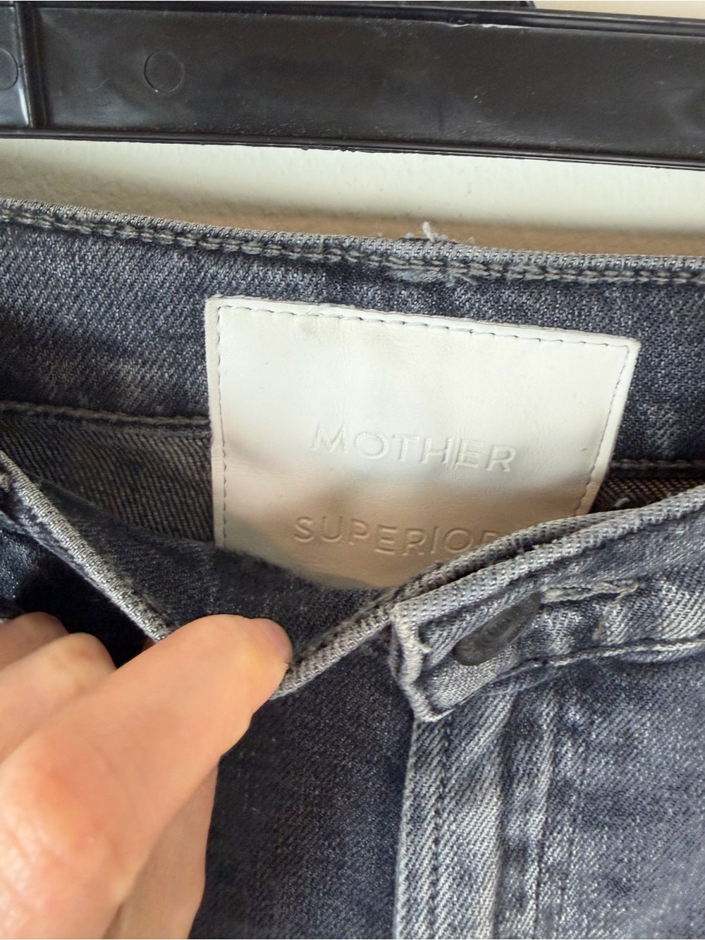 MOTHER Superior The Rambler Zip Flood Jeans Size 30 Straight Leg in Outta Sight - Picture 6 of 10